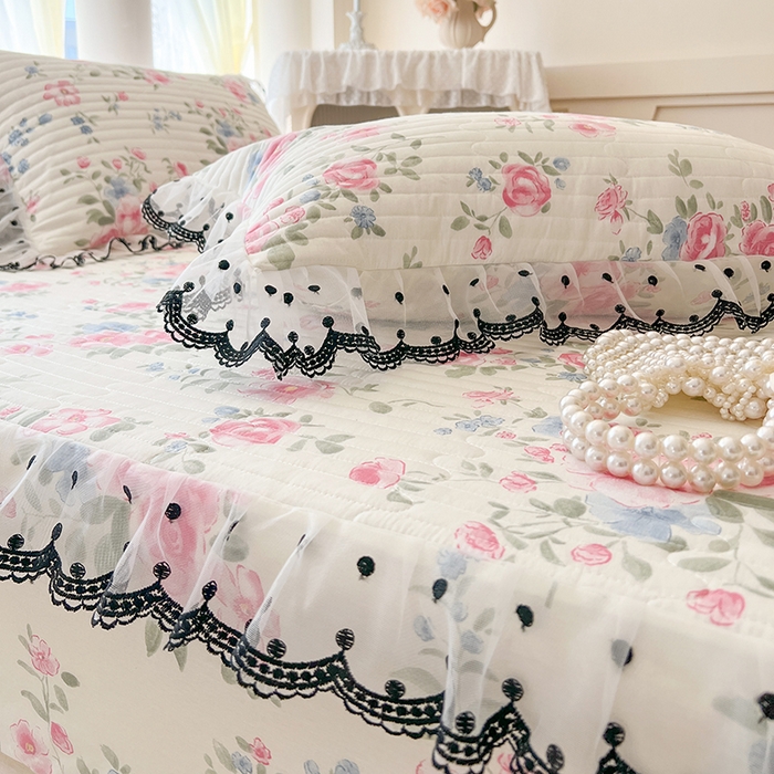 91家纺网 家纺一手货源 找家纺 网红馆（ck家纺） 2026新款全棉印花床笠 春湔