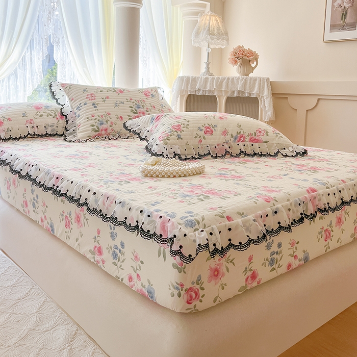 91家纺网 家纺一手货源 找家纺 网红馆（ck家纺） 2026新款全棉印花床笠 春湔