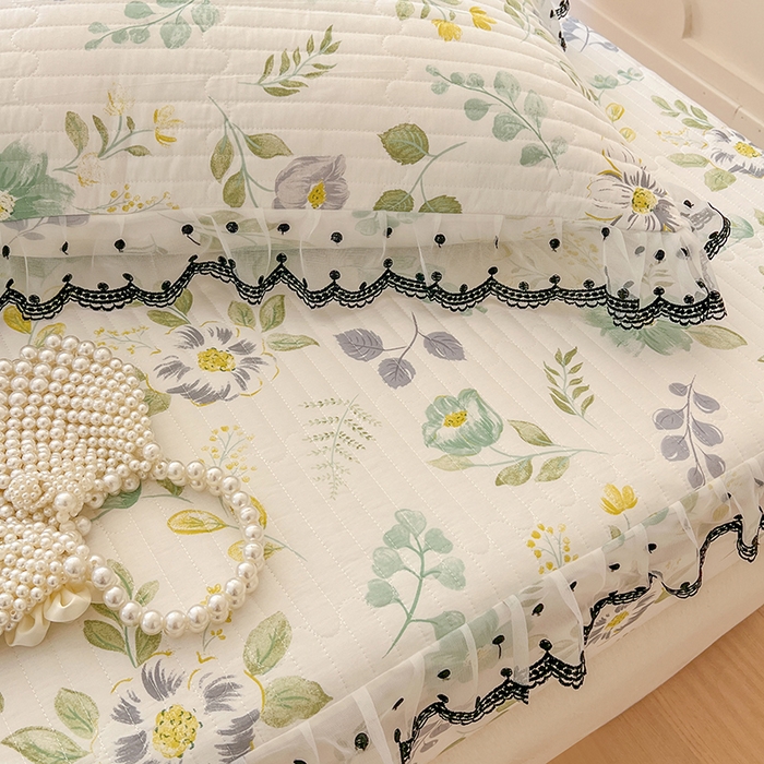 91家纺网 家纺一手货源 找家纺 网红馆（ck家纺） 2026新款全棉印花床笠 花韵花香