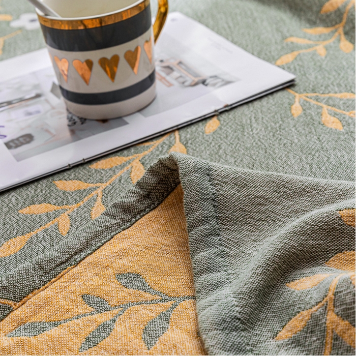 91家纺网 家纺一手货源 找家纺 朴尔家纺-毛巾被 2026春夏新款主推三层水洗棉纱布毛巾被夏被夏凉被空调被 花之恋-绿黄