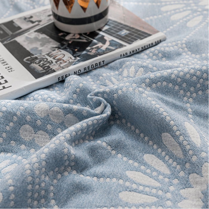 91家纺网 家纺一手货源 找家纺 朴尔家纺-毛巾被 2026春夏新款主推三层水洗棉纱布毛巾被夏被夏凉被空调被 星辰大海-冰蓝