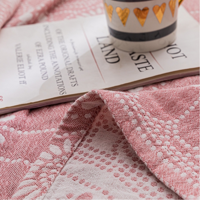 91家纺网 家纺一手货源 找家纺 朴尔家纺-毛巾被 2026春夏新款主推三层水洗棉纱布毛巾被夏被夏凉被空调被 星辰大海-粉