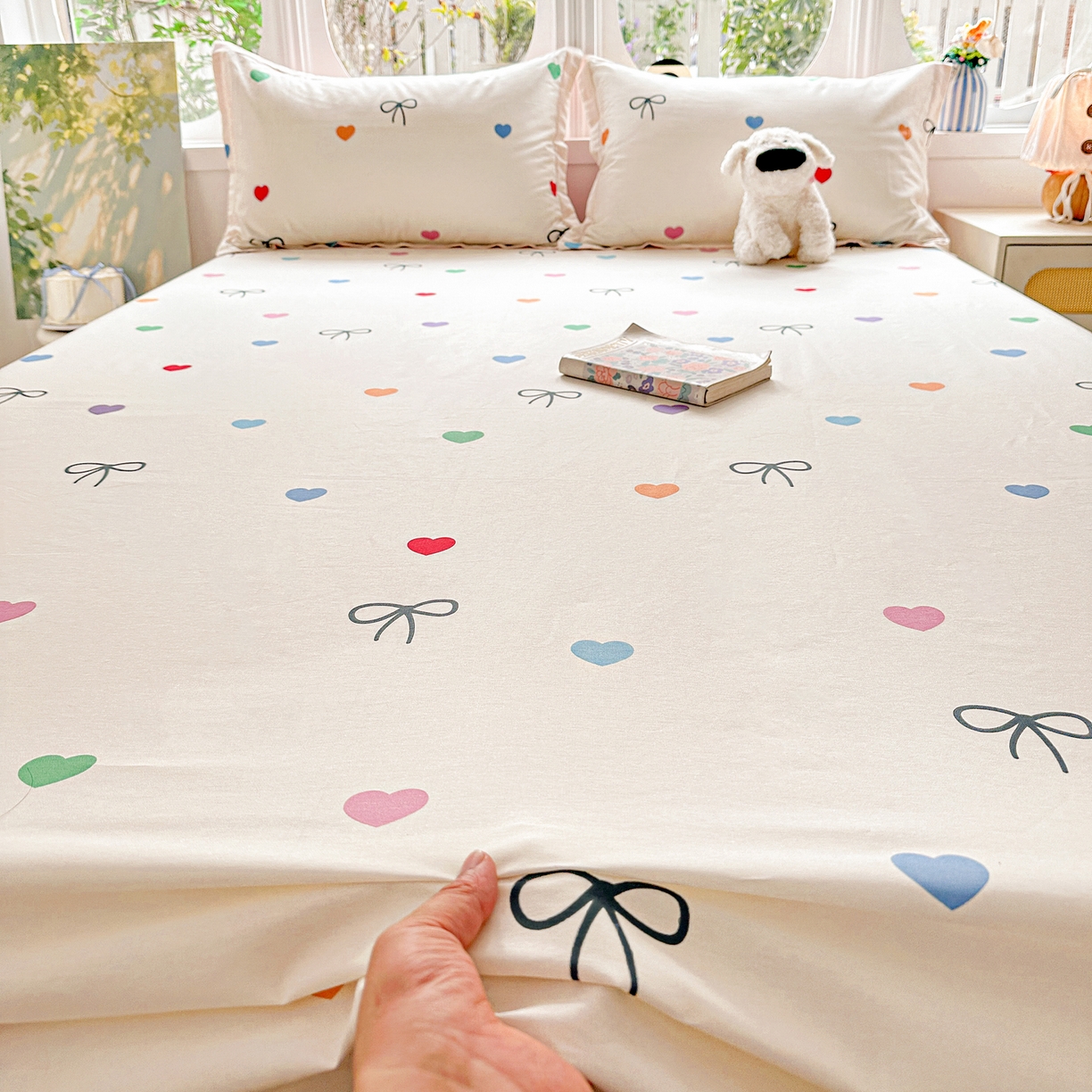 91家纺网 家纺一手货源 找家纺 恩泽家纺 2026春夏新款全棉纯棉12868印花四件套及单品系列-单床单床单单件 多彩世界