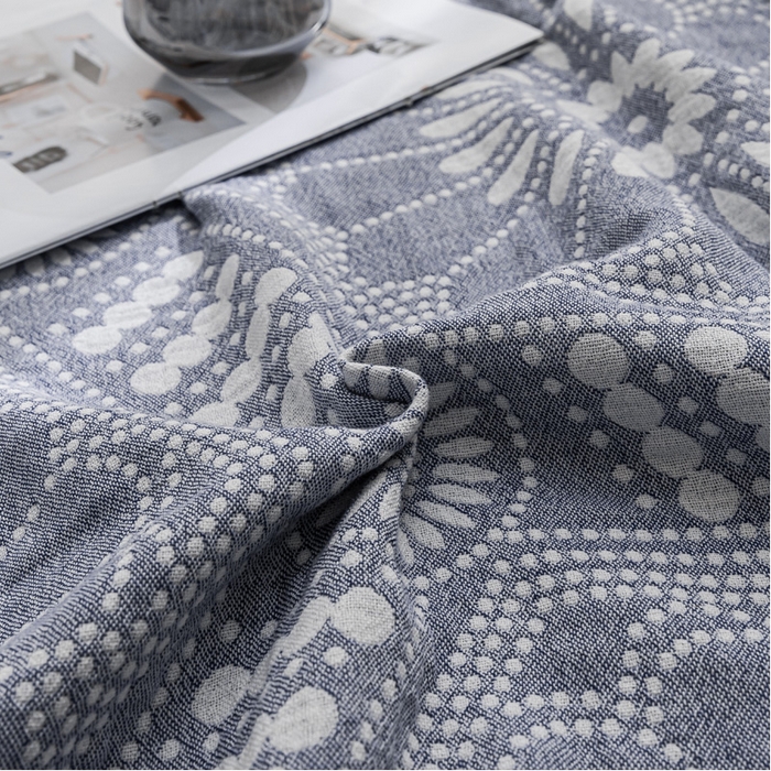 91家纺网 家纺一手货源 找家纺 朴尔家纺-毛巾被 2026春夏新款主推三层水洗棉纱布毛巾被夏被夏凉被空调被 星辰大海-深蓝