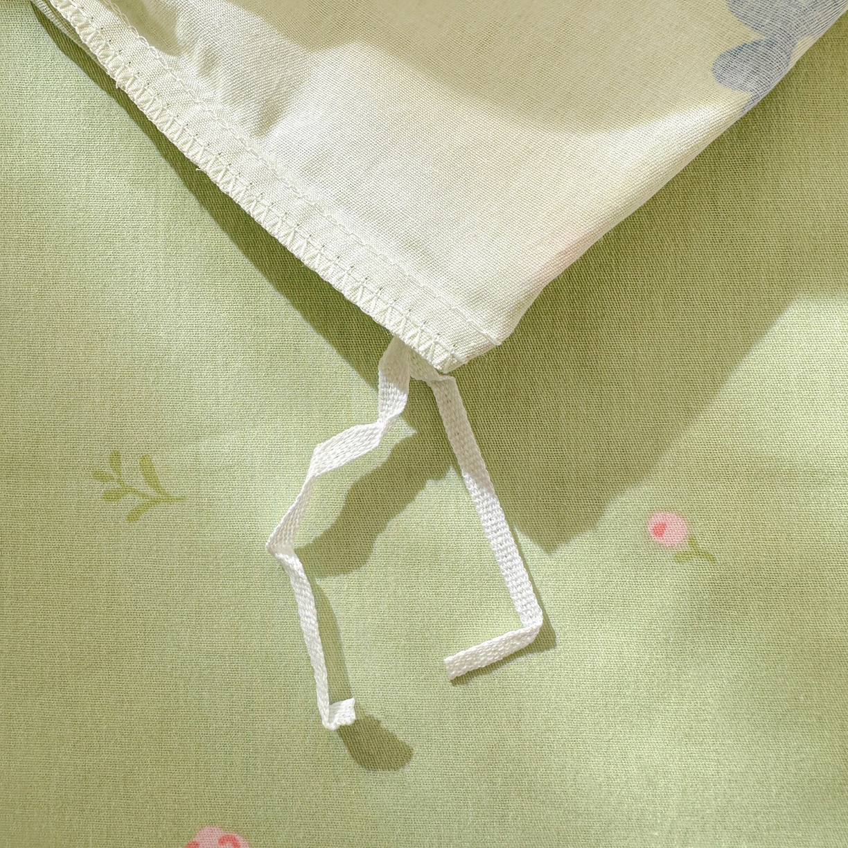 91家纺网 家纺一手货源 找家纺 恩泽家纺 2026春夏新款全棉12868印花四件套单品系列-单被套-提供买家秀，预留缩水率 樱桃兔