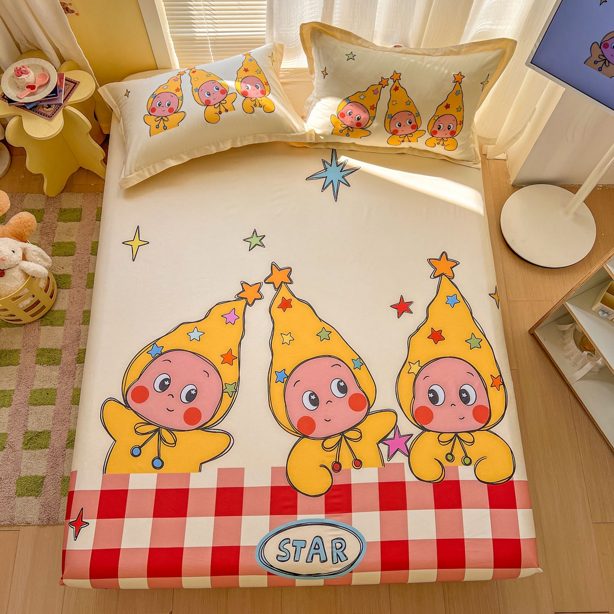 91家纺网 家纺一手货源 找家纺 （总）浩诚 2026新款全棉纯棉床笠单件床笠单品单床笠单枕套