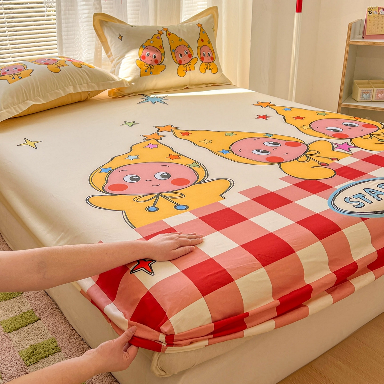 浩诚 2026新款全棉纯棉床笠单件床笠单品单床笠单枕套 恋恋星河