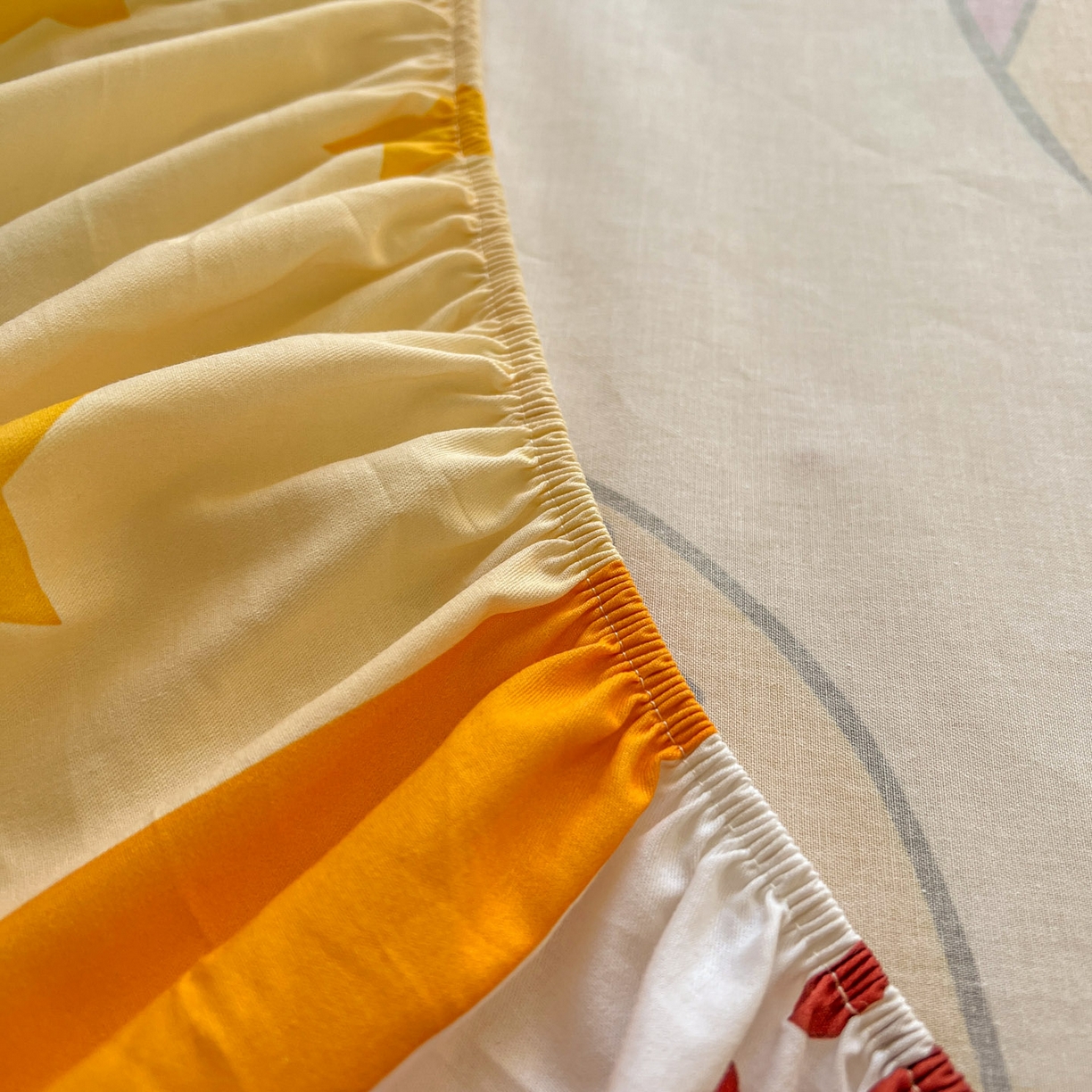 91家纺网 家纺一手货源 找家纺 浩诚 2026新款全棉纯棉床笠单件床笠单品单床笠单枕套 星星梦