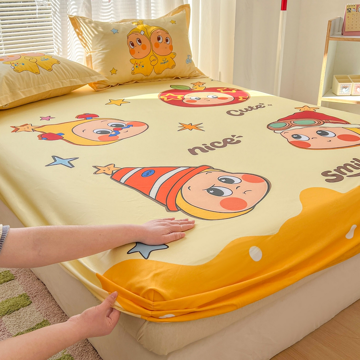 浩诚 2026新款全棉纯棉床笠单件床笠单品单床笠单枕套 星乐乐