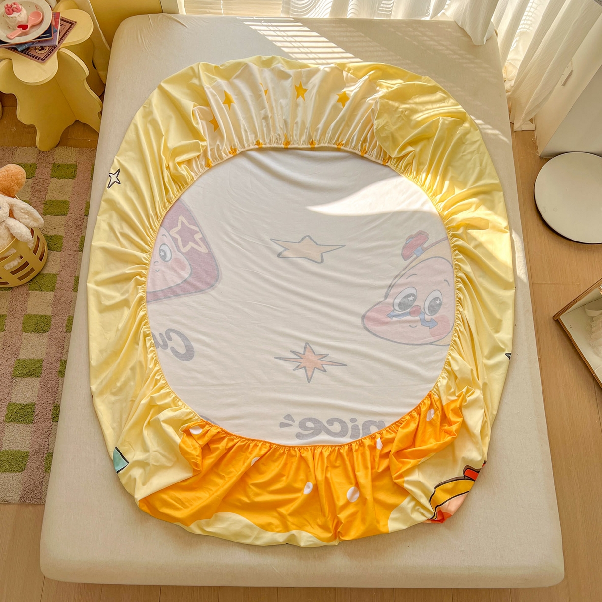 91家纺网 家纺一手货源 找家纺 浩诚 2026新款全棉纯棉床笠单件床笠单品单床笠单枕套 星乐乐