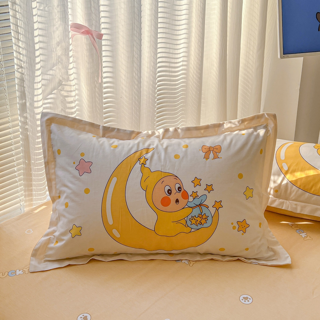 91家纺网 家纺一手货源 找家纺 浩诚 2026新款全棉纯棉床笠单件床笠单品单床笠单枕套 星辰