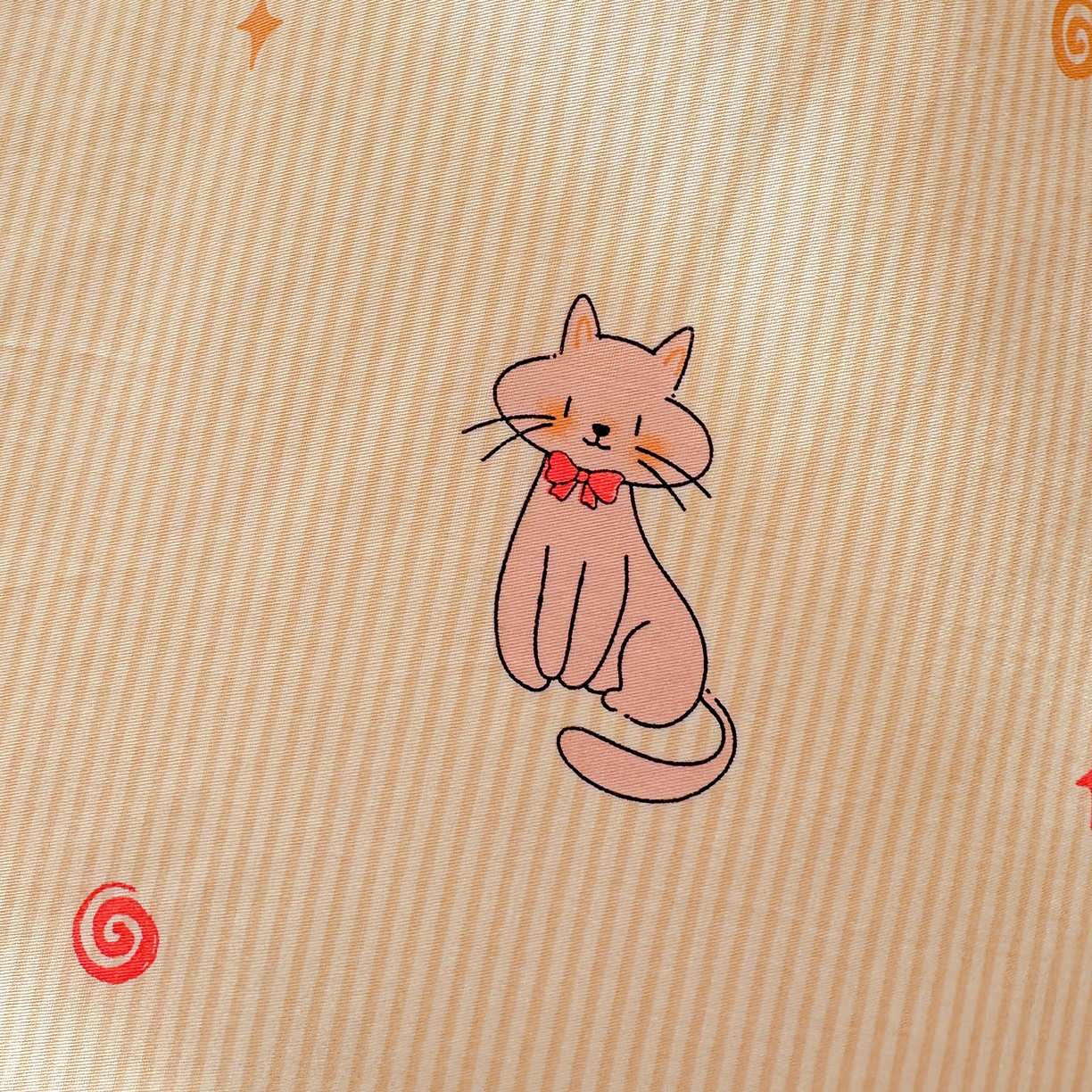 91家纺网 家纺一手货源 找家纺 恩泽家纺 2026春夏新款全棉纯棉12868印花四件套及单品系列-单床单床单单件 喵喵