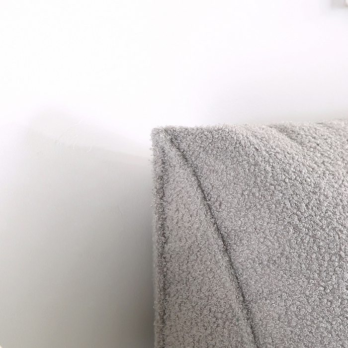 91家纺网 家纺一手货源 找家纺 永光家居 2026新款泰迪绒三角靠垫 填充浅蓝色产品不供多多 泰迪灰