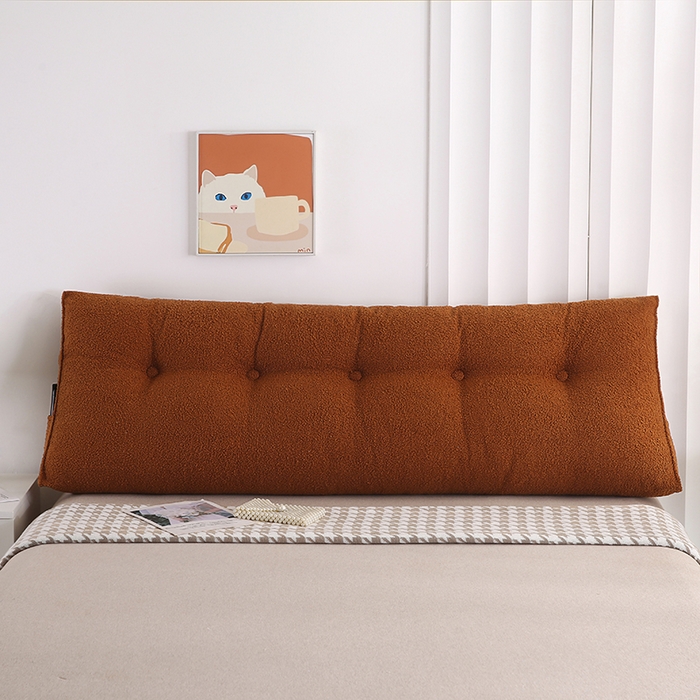 91家纺网 家纺一手货源 找家纺 永光家居 2026新款泰迪绒三角靠垫 填充浅蓝色产品不供多多 泰迪咖