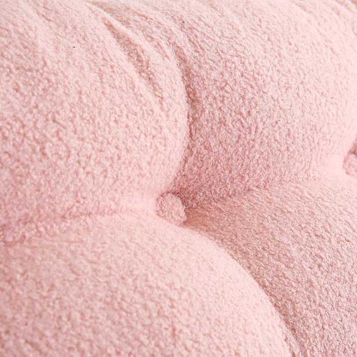 91家纺网 家纺一手货源 找家纺 永光家居 2026新款泰迪绒三角靠垫 填充浅蓝色产品不供多多 泰迪粉