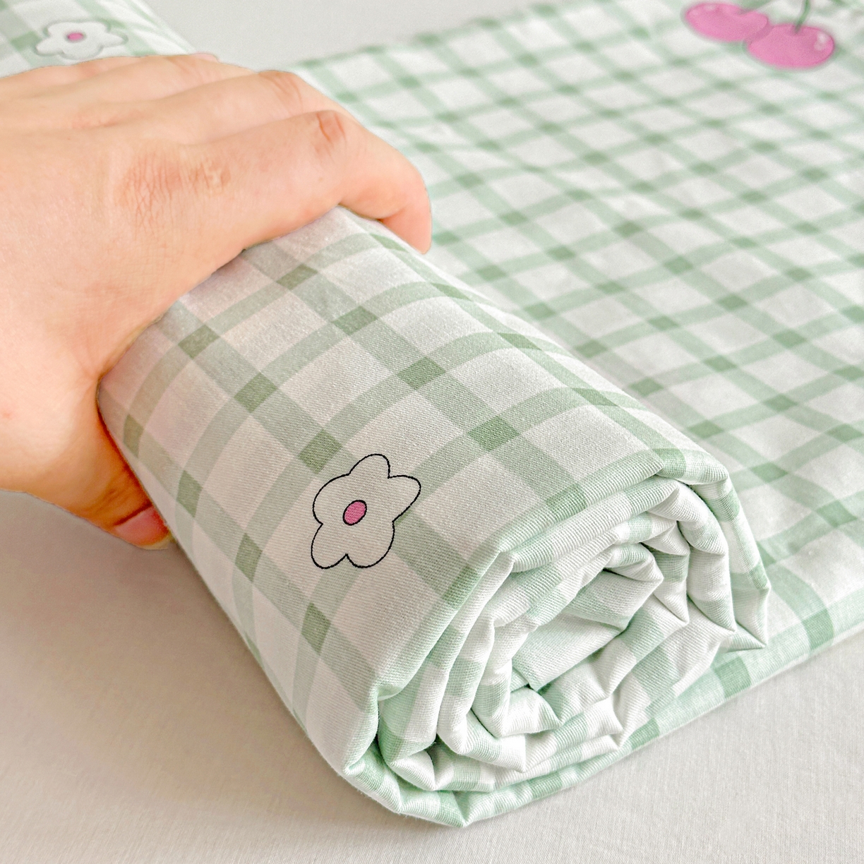 91家纺网 家纺一手货源 找家纺 恩泽家纺 2026春夏新款全棉纯棉12868印花四件套及单品系列-单床单床单单件 晚樱