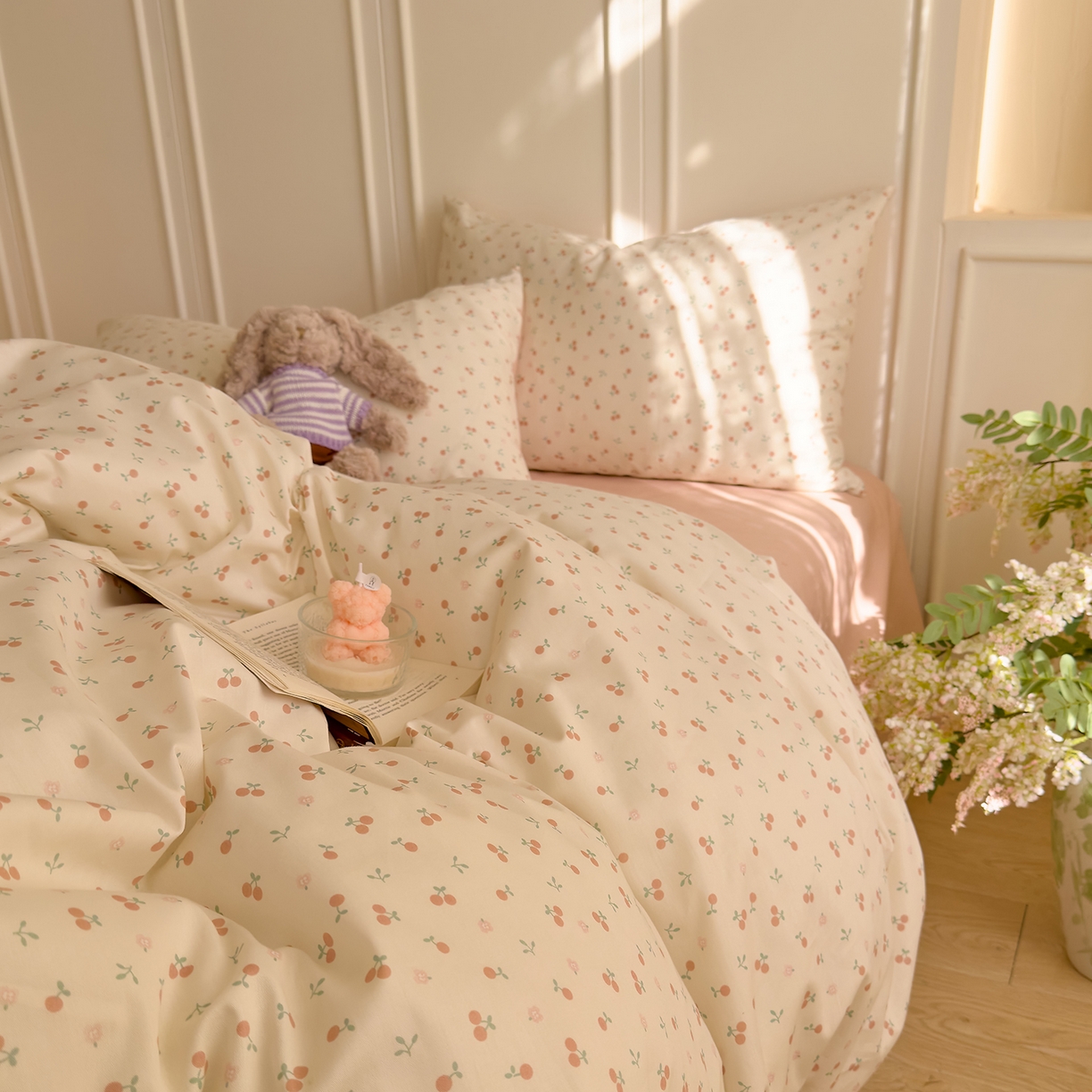 91家纺网 家纺一手货源 找家纺 （总）DoDo 兜兜 2026新款40支全棉纯棉小碎花四件套（可定做尺寸）