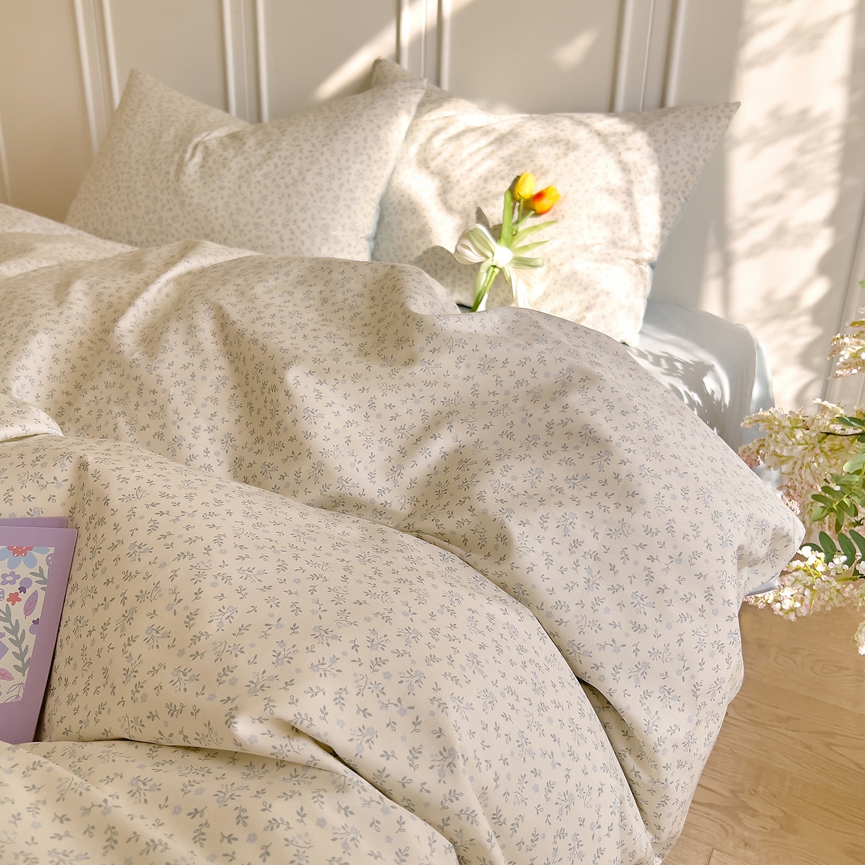 91家纺网 家纺一手货源 找家纺 DoDo 兜兜 2026新款40支全棉纯棉小碎花四件套（可定做尺寸） 楼兰阁