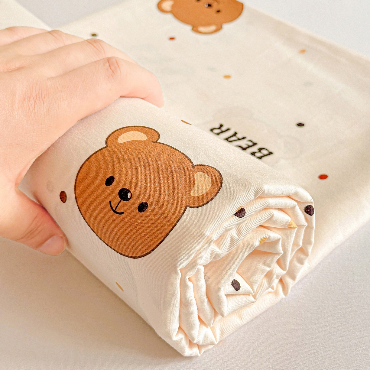 91家纺网 家纺一手货源 找家纺 恩泽家纺 2026春夏新款全棉纯棉12868印花四件套及单品系列-单床单床单单件 小精灵