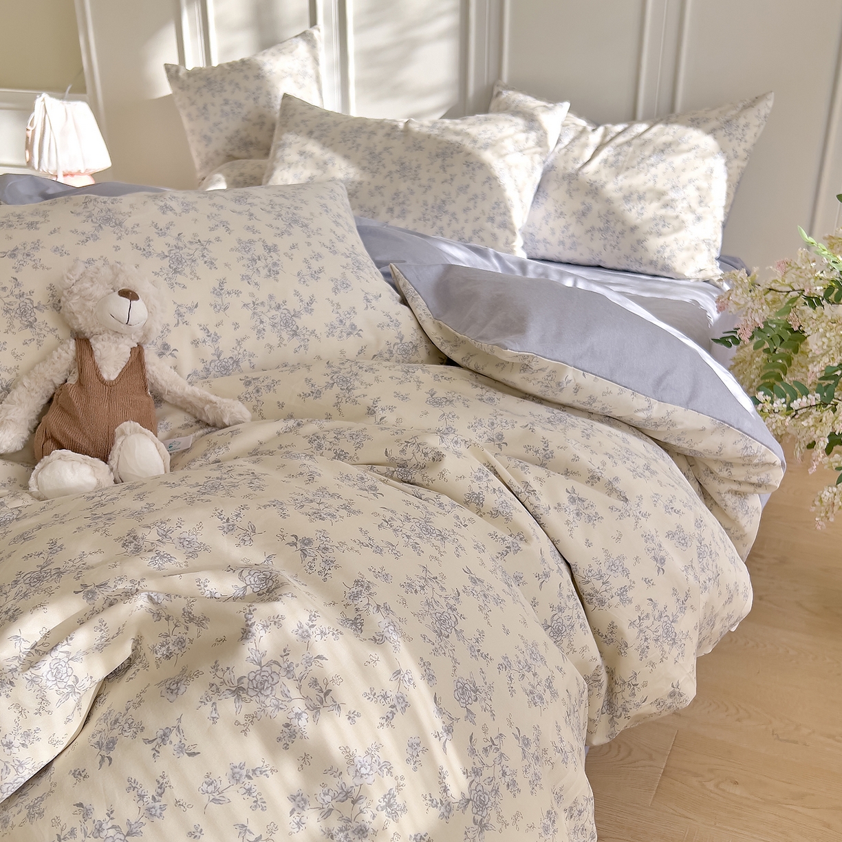 DoDo 兜兜 2026新款40支全棉纯棉小碎花四件套（可定做尺寸） 沉香