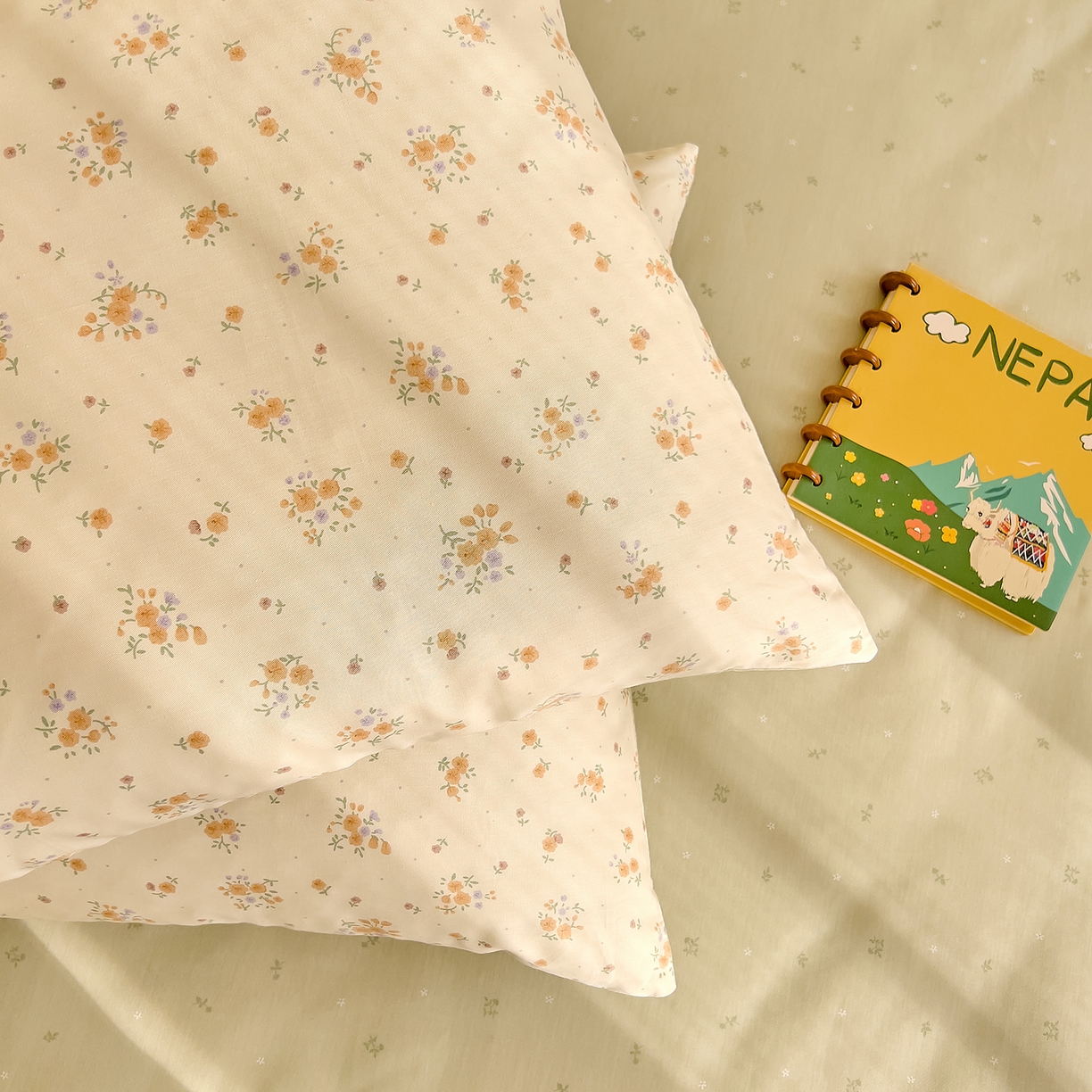 91家纺网 家纺一手货源 找家纺 DoDo 兜兜 2026新款40支全棉纯棉小碎花四件套（可定做尺寸） 樱草恋歌