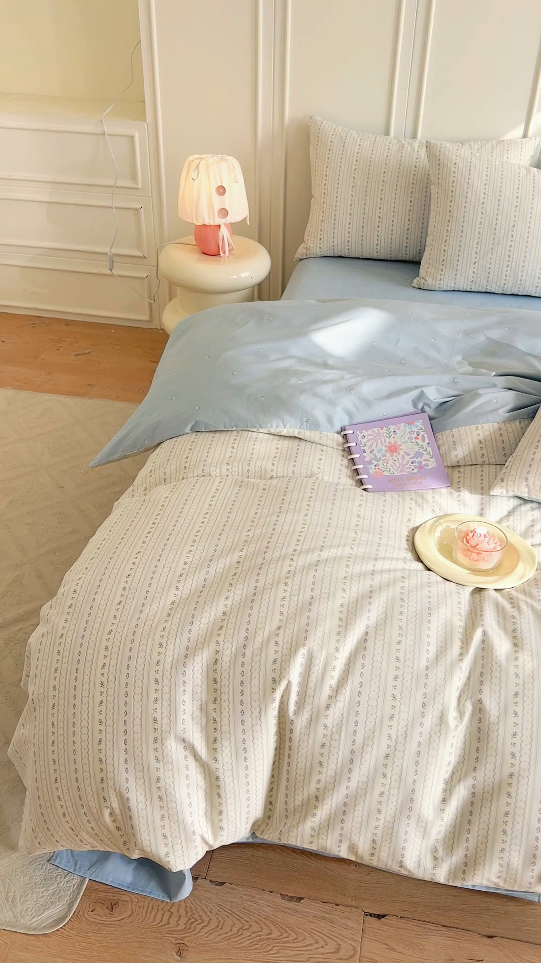 91家纺网 家纺一手货源 找家纺 DoDo 兜兜 2026新款40支全棉纯棉小碎花四件套（可定做尺寸） 沐雅之风