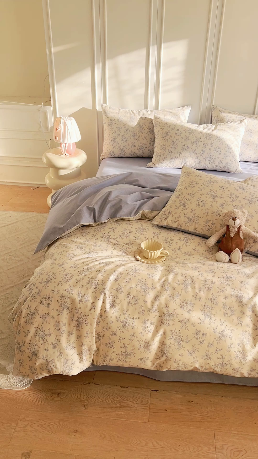 91家纺网 家纺一手货源 找家纺 （总）DoDo 兜兜 2026新款40支全棉纯棉小碎花四件套（可定做尺寸）