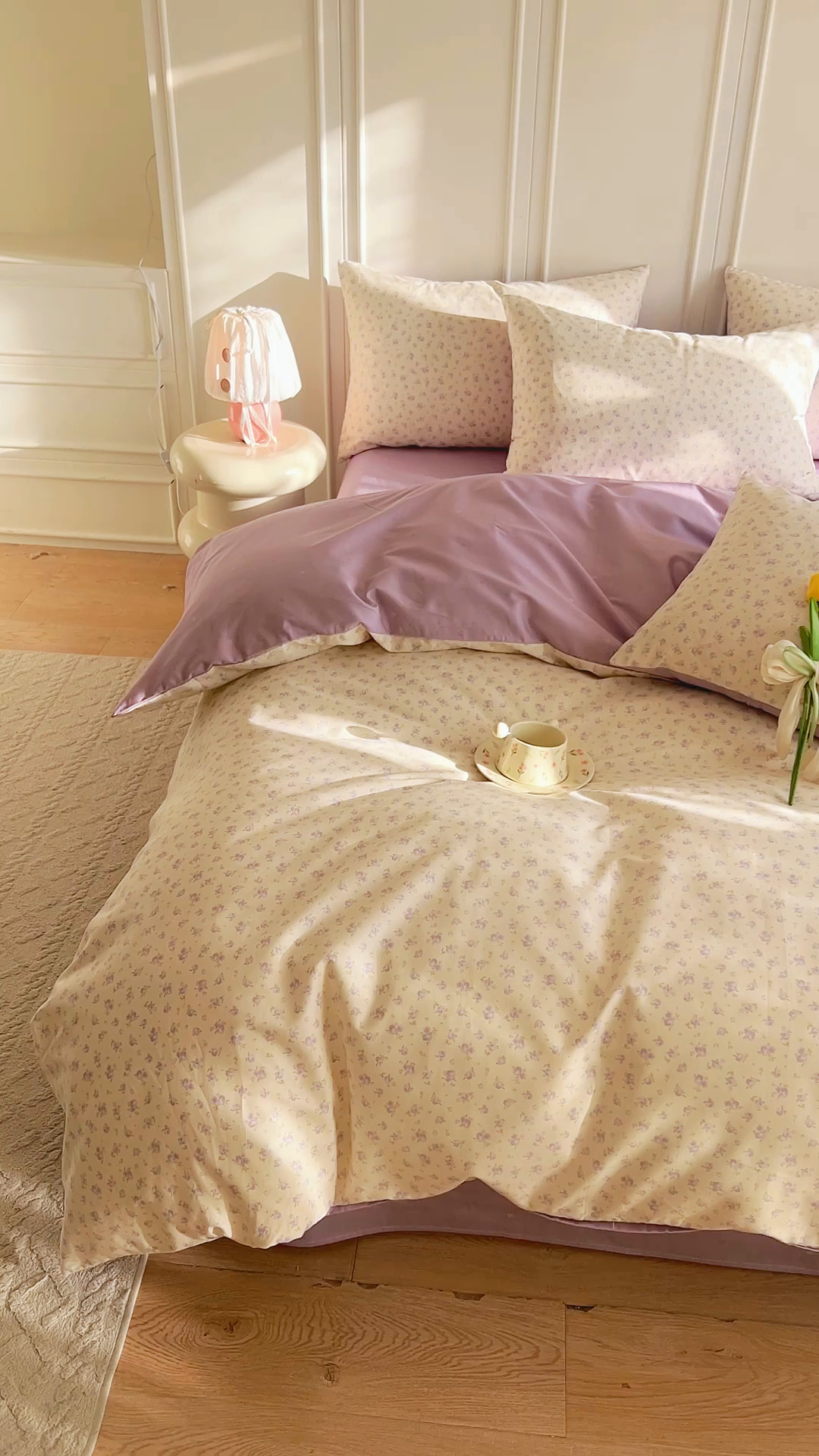 91家纺网 家纺一手货源 找家纺 DoDo 兜兜 2026新款40支全棉纯棉小碎花四件套（可定做尺寸） 山野花集