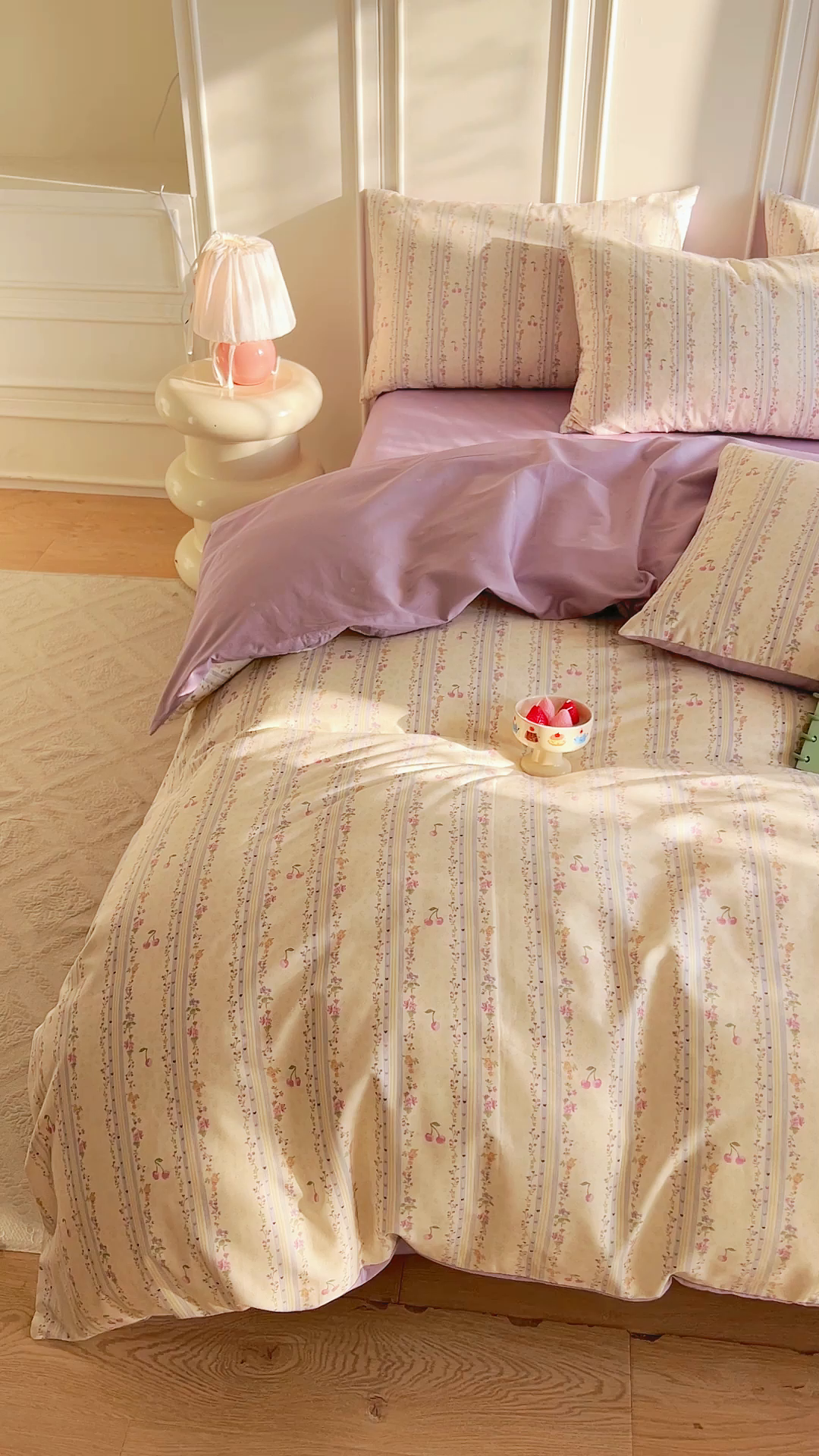 91家纺网 家纺一手货源 找家纺 DoDo 兜兜 2026新款40支全棉纯棉小碎花四件套（可定做尺寸） 花季时光