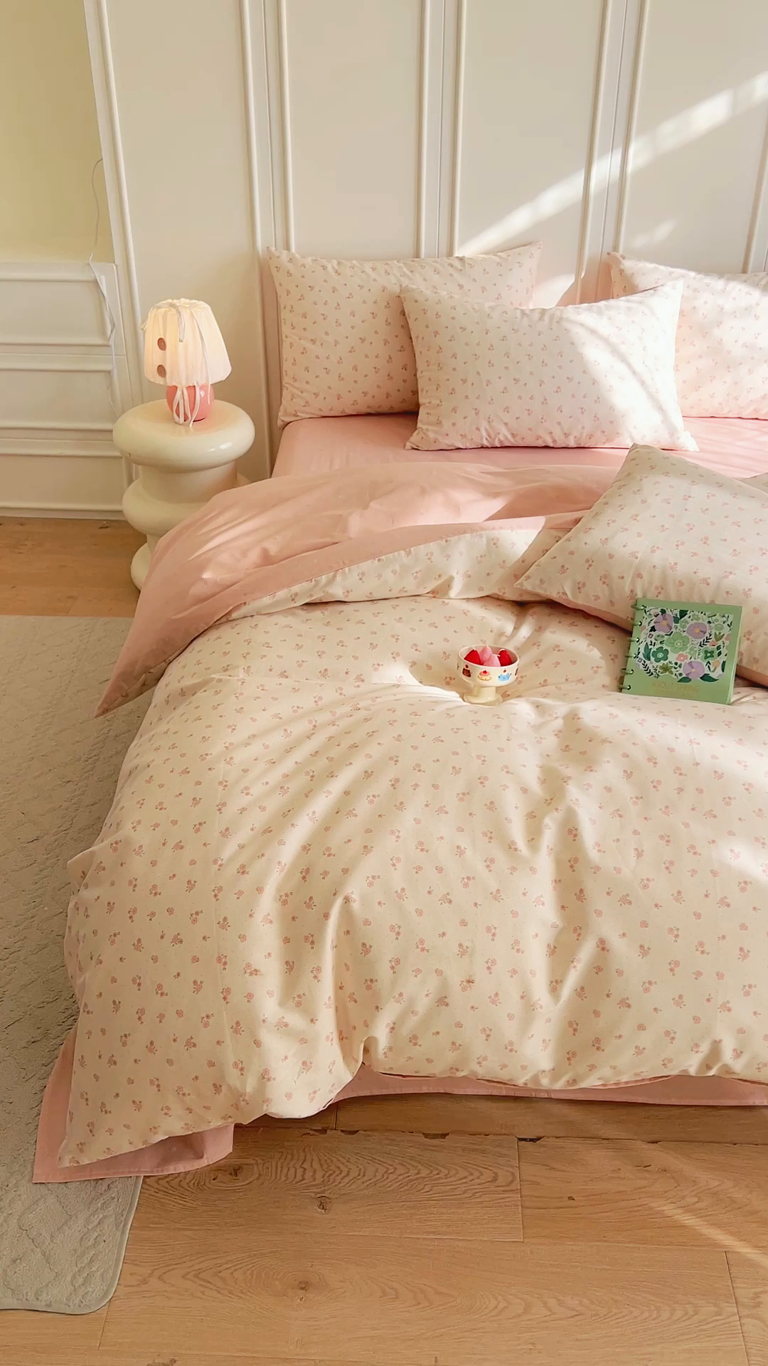 91家纺网 家纺一手货源 找家纺 DoDo 兜兜 2026新款40支全棉纯棉小碎花四件套（可定做尺寸） 拥抱美好