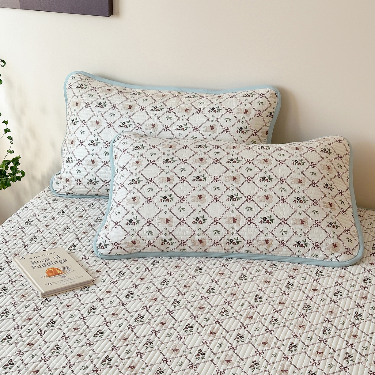 漫时光 2026新款全棉新疆棉花夹层枕套单品 凌格兔宝