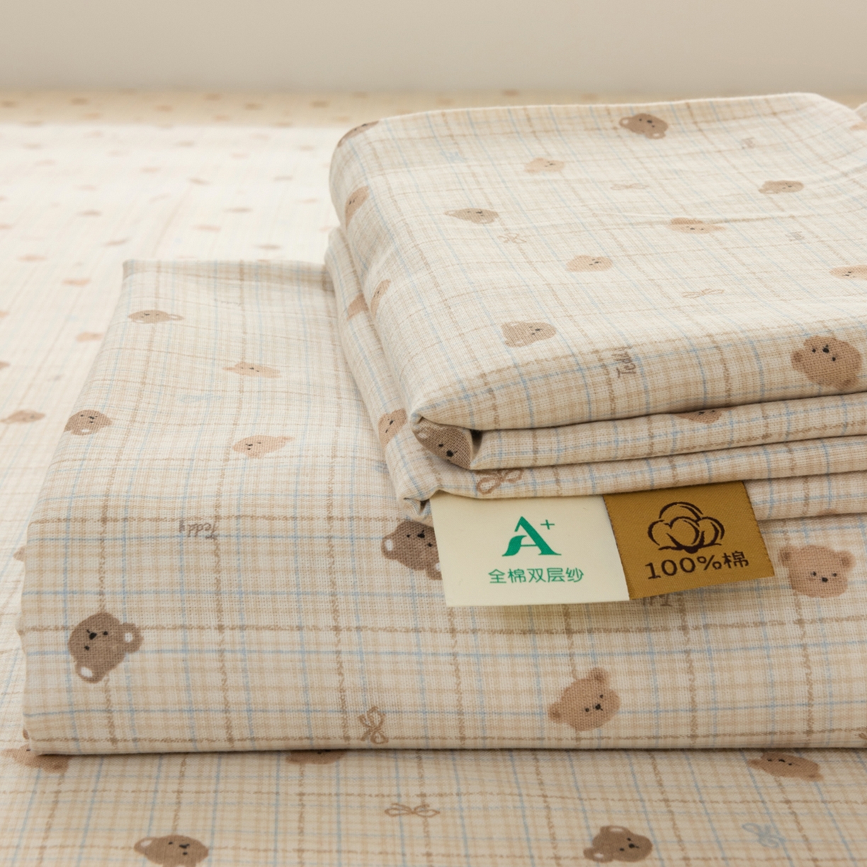 91家纺网 家纺一手货源 找家纺 （总）雯雨家纺 2026新款全棉有氧双层纱床单