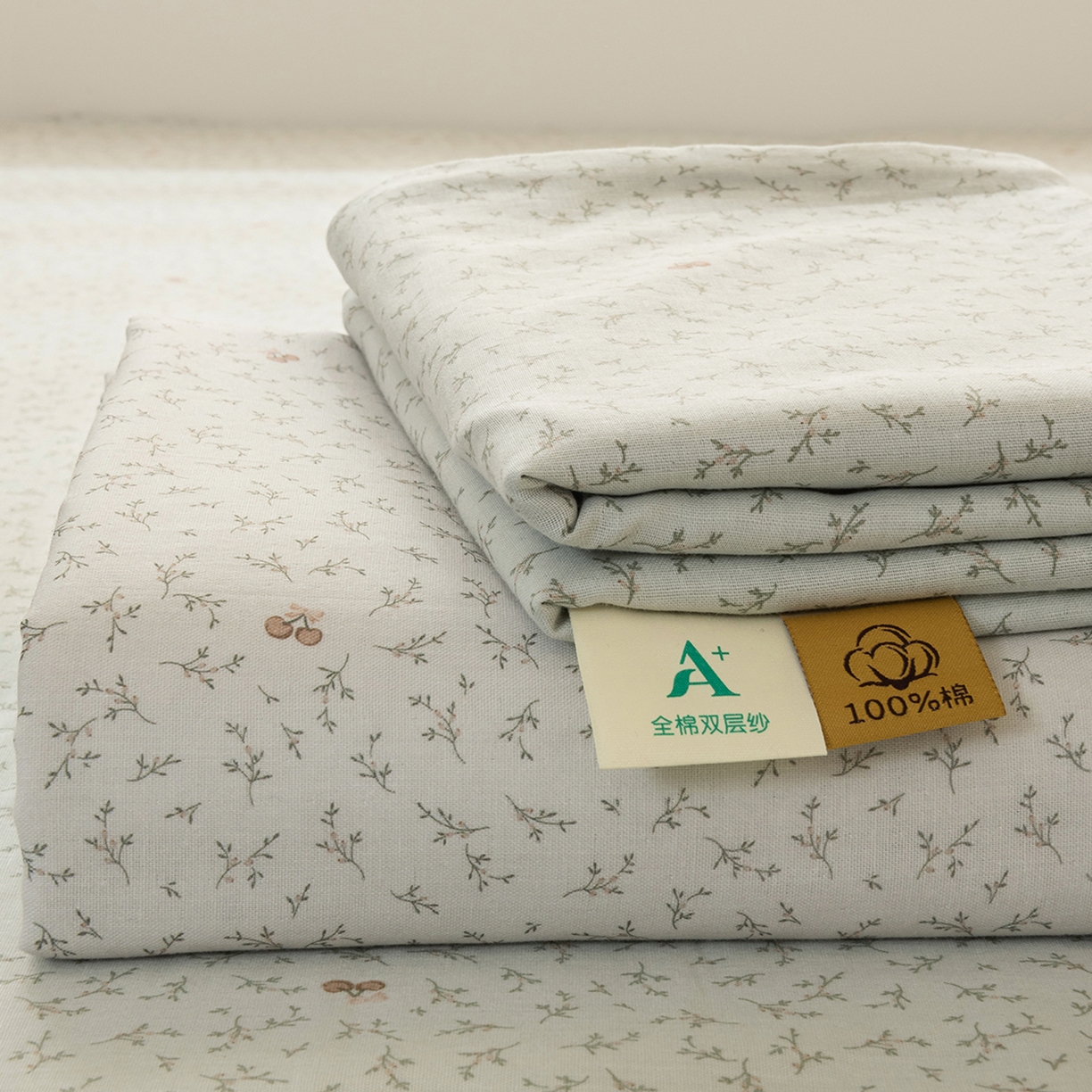 91家纺网 家纺一手货源 找家纺 （总）雯雨家纺 2026新款全棉有氧双层纱床单