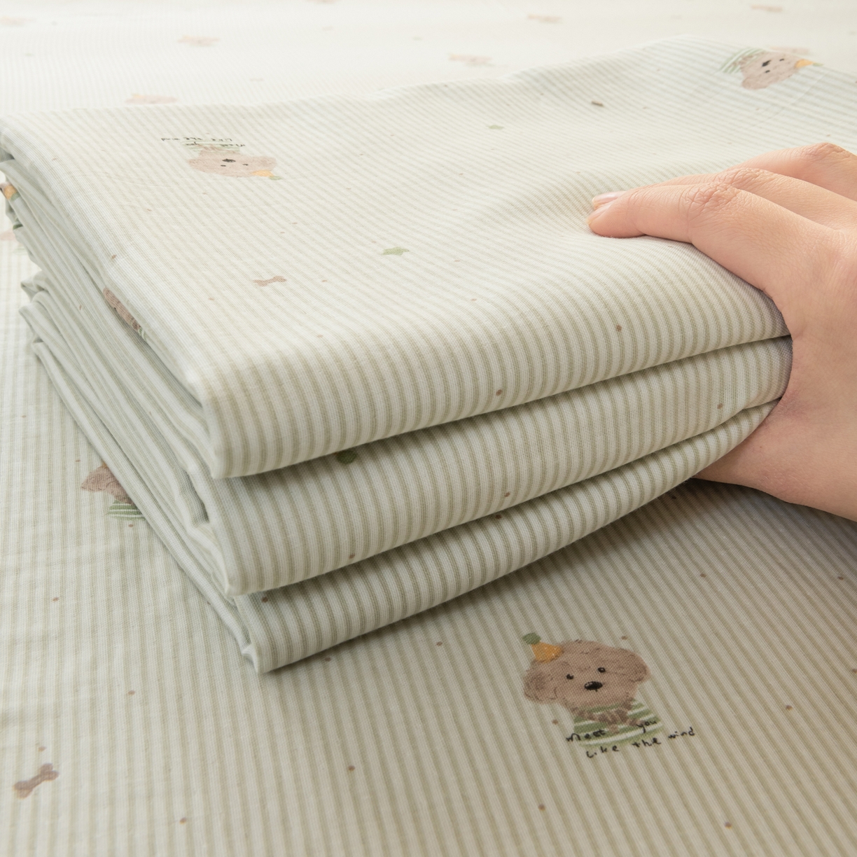 91家纺网 家纺一手货源 找家纺 雯雨家纺 2026新款全棉有氧双层纱床单 全棉双层纱床单-布叮狗