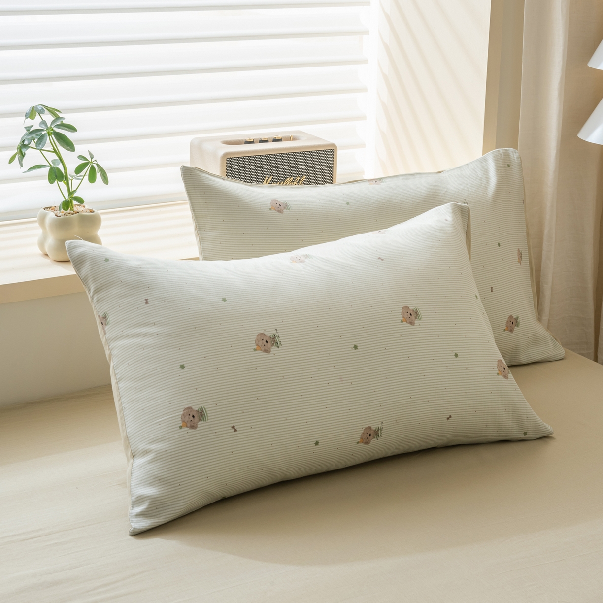 91家纺网 家纺一手货源 找家纺 雯雨家纺 2026新款全棉有氧双层纱床单 全棉双层纱床单-布叮狗