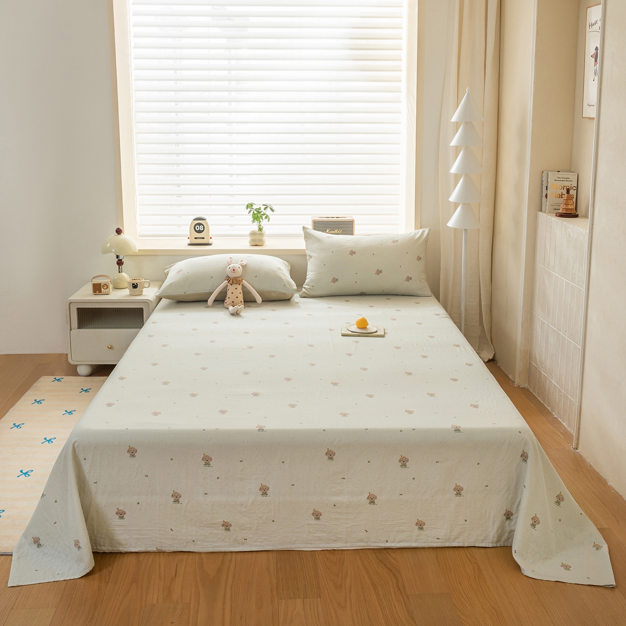 91家纺网 家纺一手货源 找家纺 雯雨家纺 2026新款全棉有氧双层纱床单 全棉双层纱床单-布叮狗