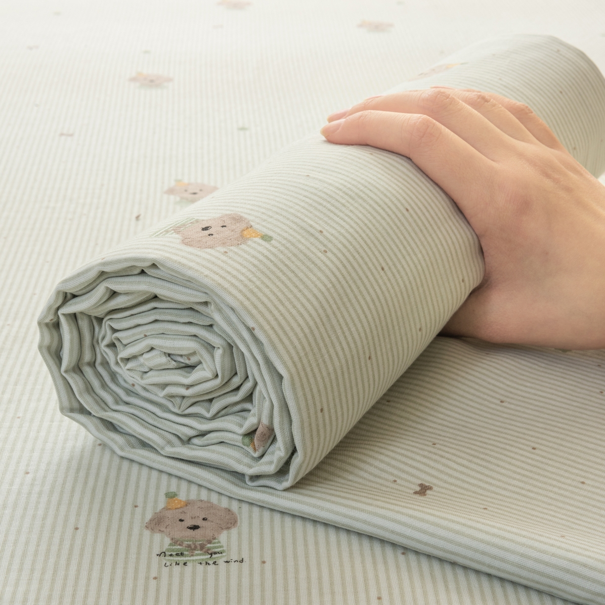 91家纺网 家纺一手货源 找家纺 雯雨家纺 2026新款全棉有氧双层纱床单 全棉双层纱床单-布叮狗