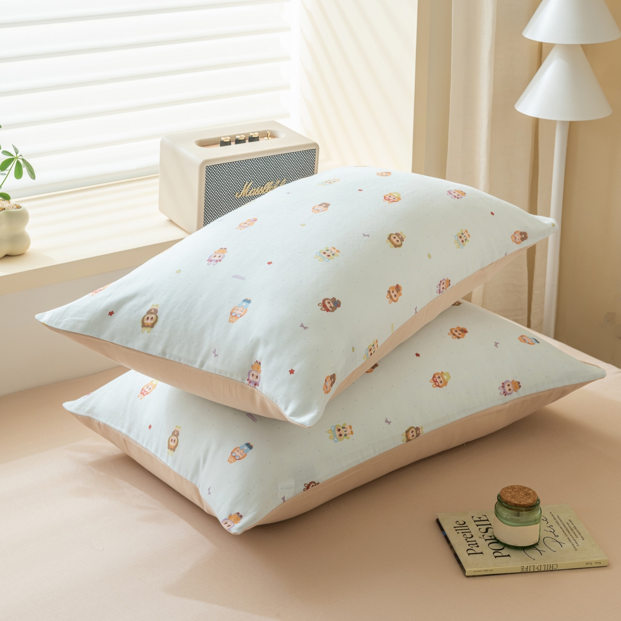 91家纺网 家纺一手货源 找家纺 雯雨家纺 2026新款全棉有氧双层纱床单 全棉双层纱床单-布精灵