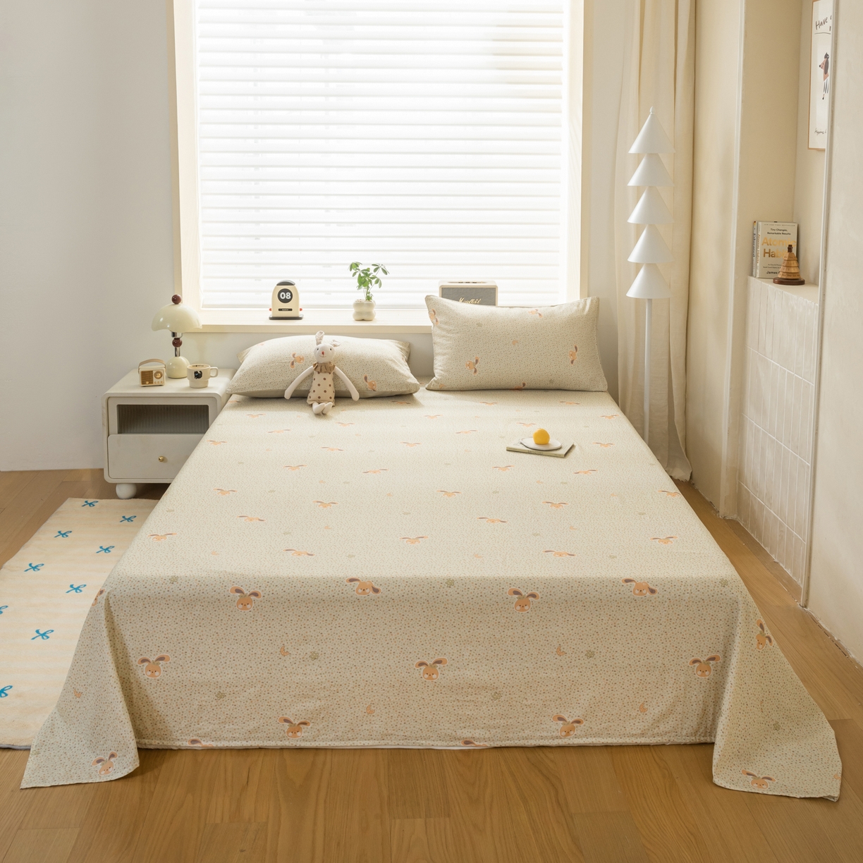 91家纺网 家纺一手货源 找家纺 雯雨家纺 2026新款全棉有氧双层纱床单 全棉双层纱床单-梦香小筑