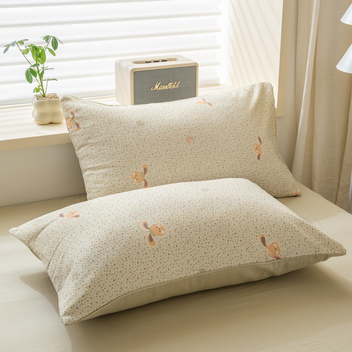 91家纺网 家纺一手货源 找家纺 雯雨家纺 2026新款全棉有氧双层纱床单 全棉双层纱床单-梦香小筑