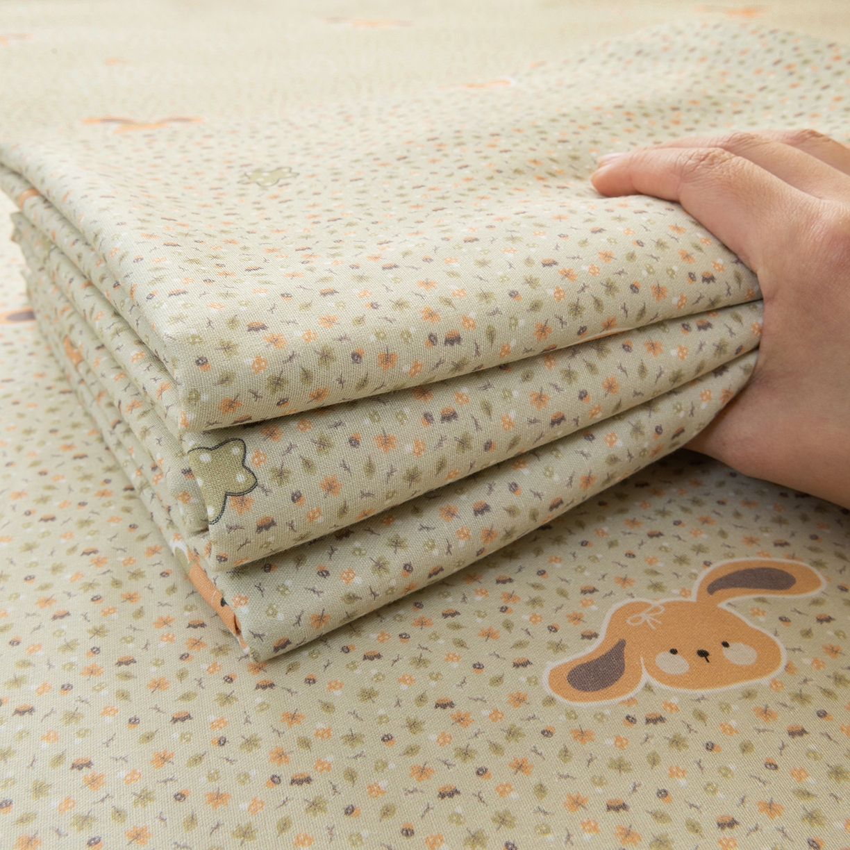 91家纺网 家纺一手货源 找家纺 雯雨家纺 2026新款全棉有氧双层纱床单 全棉双层纱床单-梦香小筑