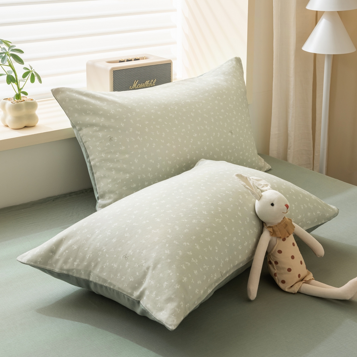 91家纺网 家纺一手货源 找家纺 雯雨家纺 2026新款全棉有氧双层纱床单 全棉双层纱床单-秘密花园