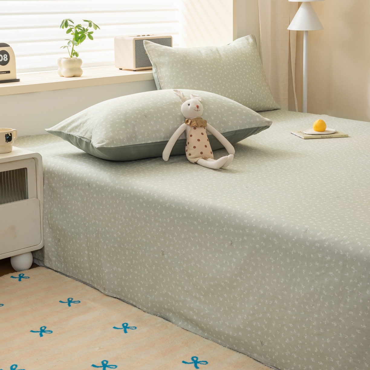 91家纺网 家纺一手货源 找家纺 雯雨家纺 2026新款全棉有氧双层纱床单 全棉双层纱床单-秘密花园