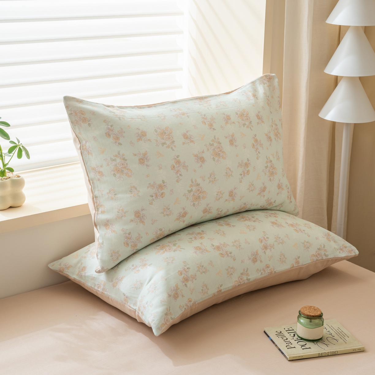 91家纺网 家纺一手货源 找家纺 雯雨家纺 2026新款全棉有氧双层纱床单 全棉双层纱床单-南法庄园