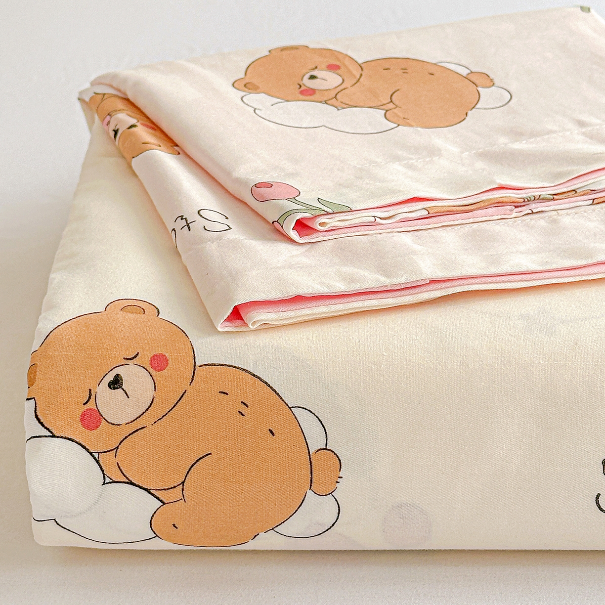 91家纺网 家纺一手货源 找家纺 恩泽家纺 2026春夏新款全棉纯棉12868印花四件套及单品系列-单床单床单单件 星梦童话