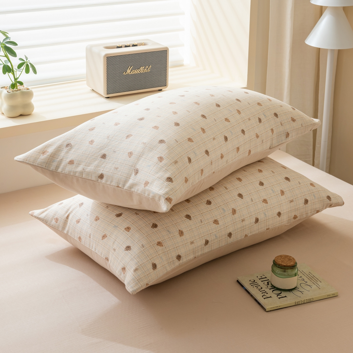 91家纺网 家纺一手货源 找家纺 雯雨家纺 2026新款全棉有氧双层纱床单 全棉双层纱床单-文迪