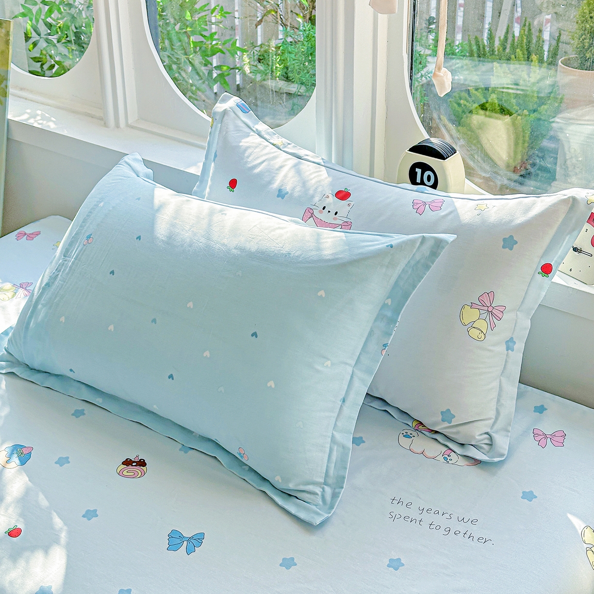 91家纺网 家纺一手货源 找家纺 恩泽家纺 2026春夏新款全棉纯棉12868印花四件套及单品系列-单枕套枕套单件 奶油阿布