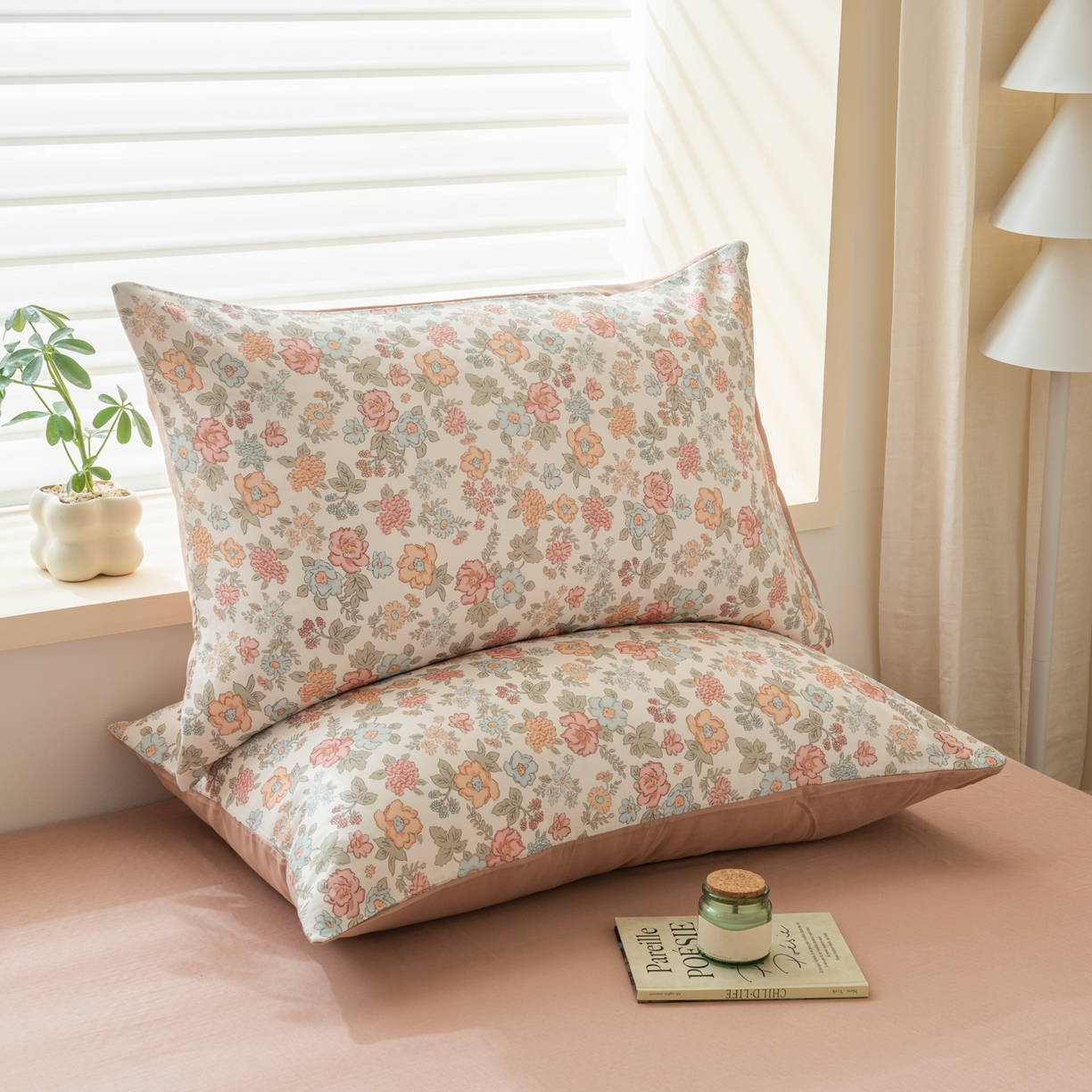 91家纺网 家纺一手货源 找家纺 雯雨家纺 2026新款全棉有氧双层纱床单 全棉双层纱床单-香水繁花-米