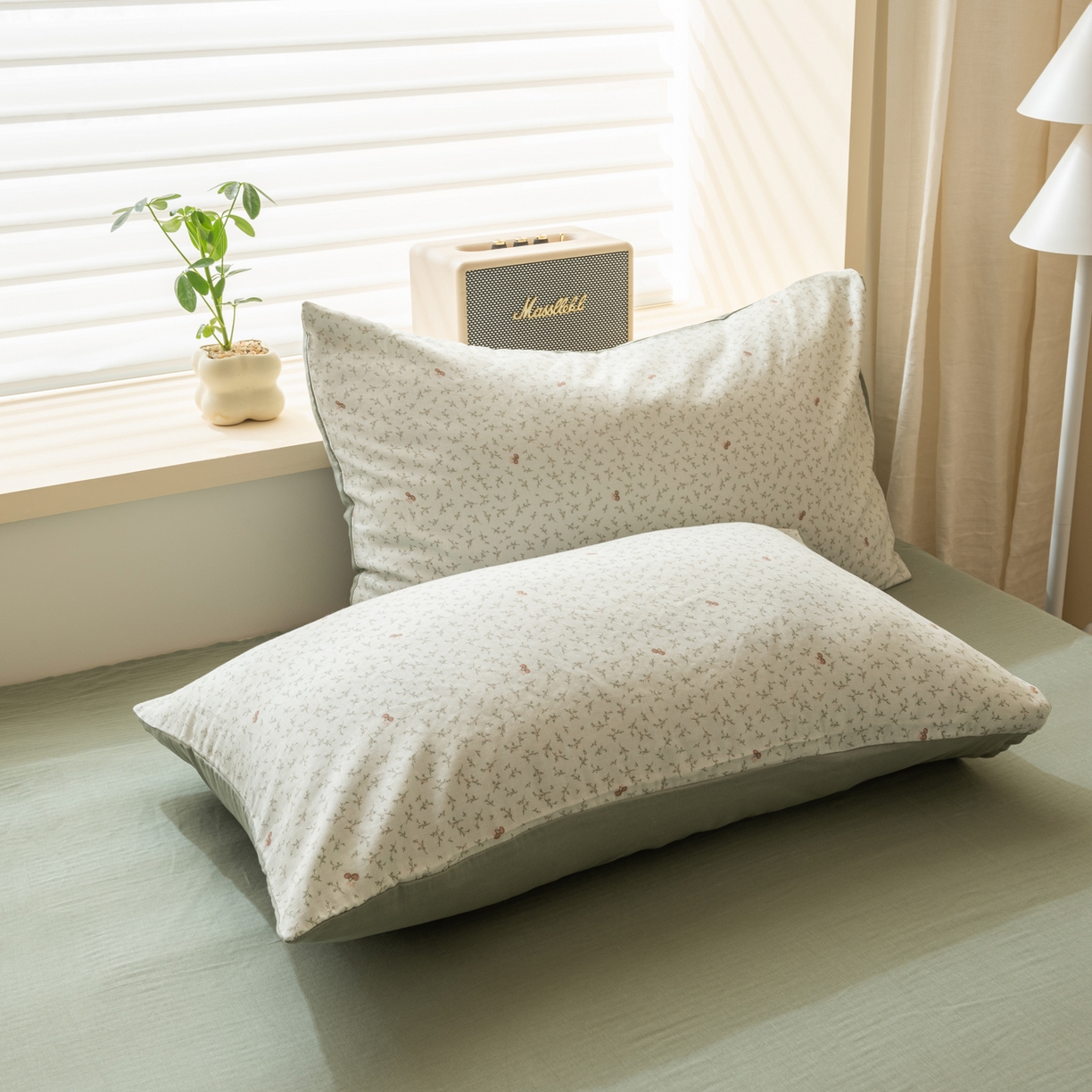 91家纺网 家纺一手货源 找家纺 雯雨家纺 2026新款全棉有氧双层纱床单 全棉双层纱床单-雪妮