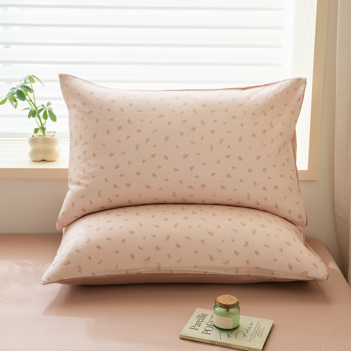 91家纺网 家纺一手货源 找家纺 雯雨家纺 2026新款全棉有氧双层纱床单 全棉双层纱床单-叶香